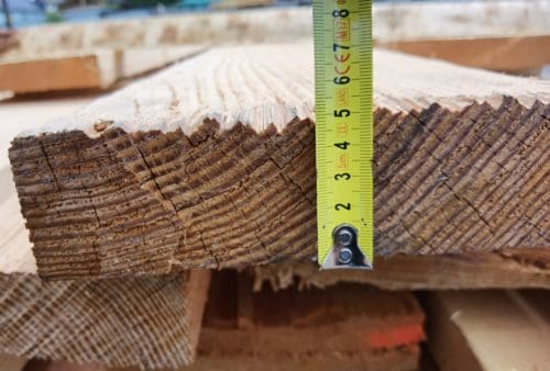 Holzpfosten sägerau prismiert – Bild 4